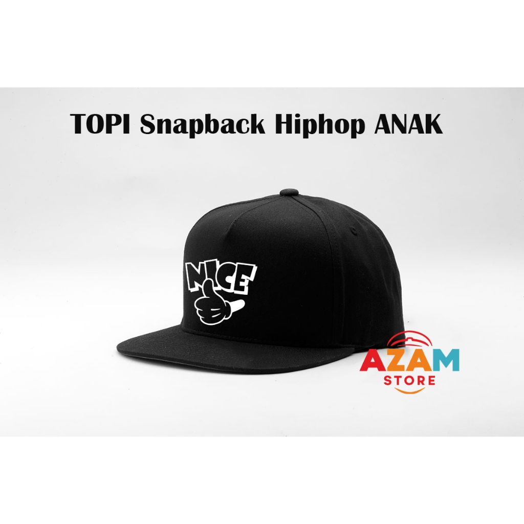 Topi Snapback hiphop Anak TK SD nice