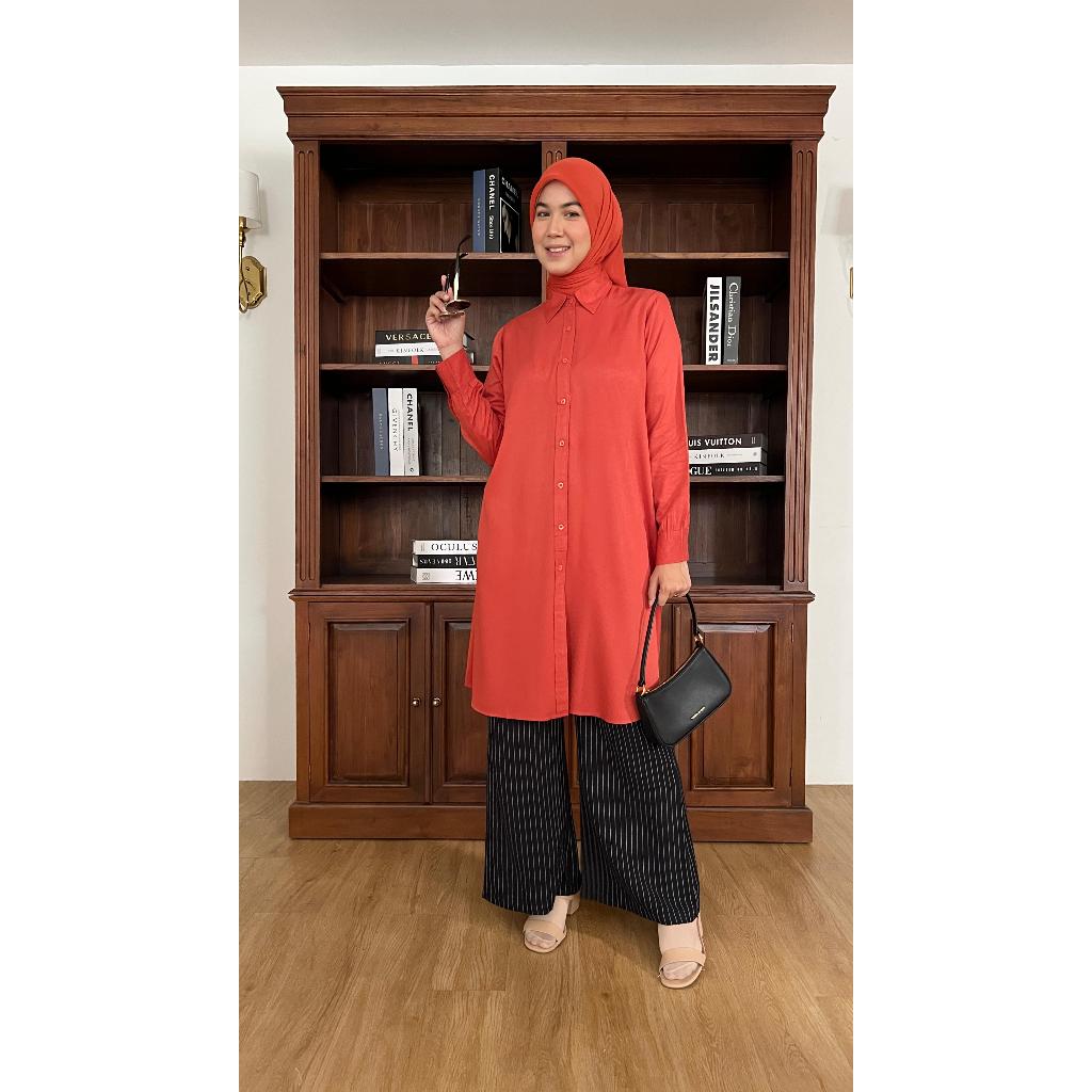 TUNIK RAYON TWILL / BAJU WANITA MUSLIM / WARNA FASHION / GROSIR TANAH ABANG