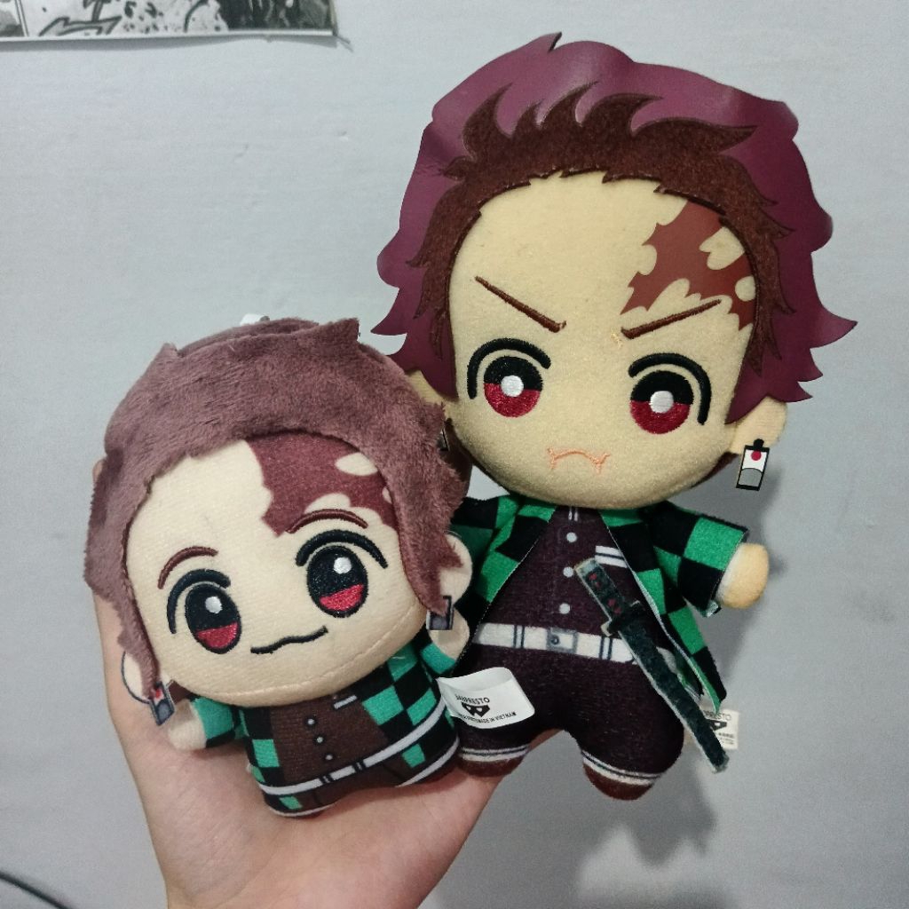gantungan kunci boneka plushie tomonui chibigurumi tanjiro kimetsu no yaiba ds kny