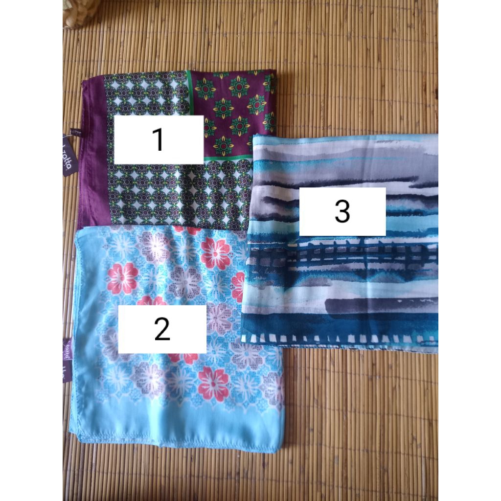 ELzatta Fashion hijab segi empat Motif