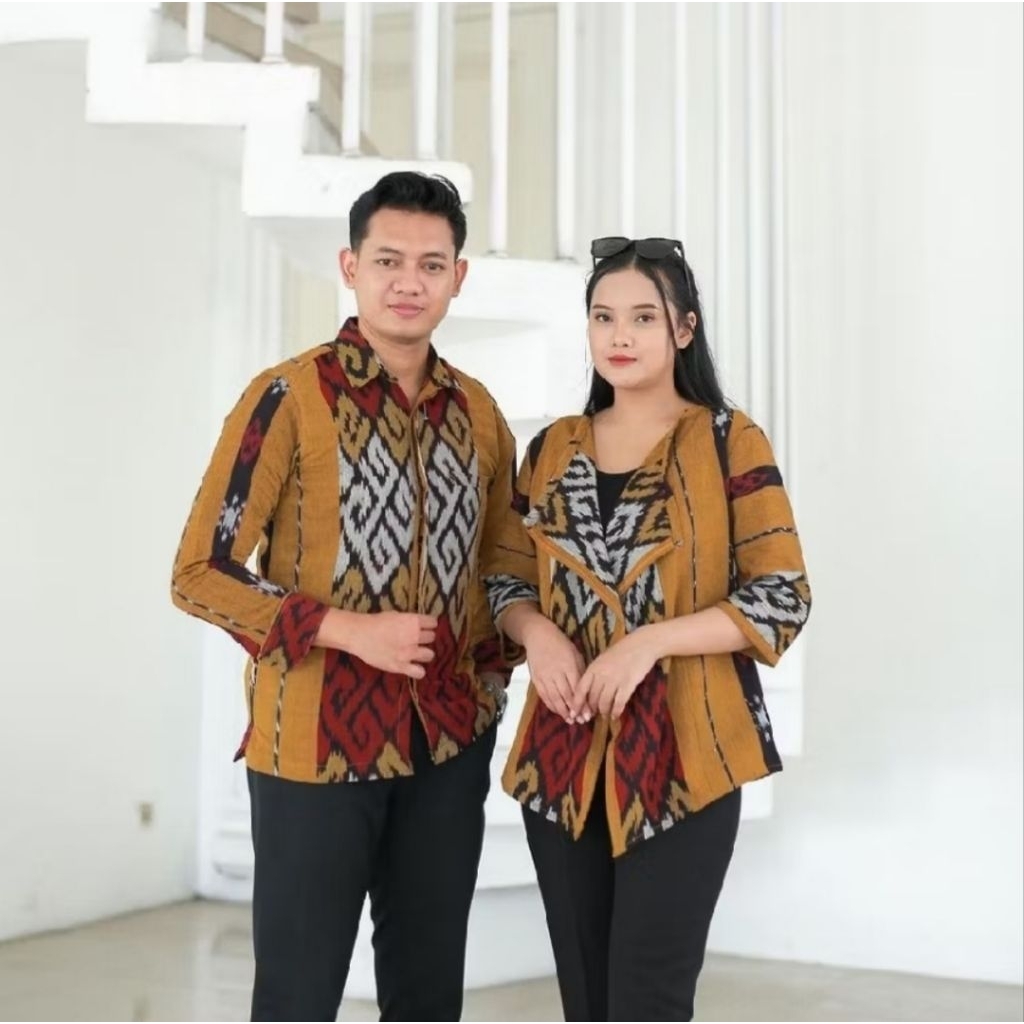 BEST SELLER -BAJU COUPLE OUTER TENUN NTT KALIMANTAN