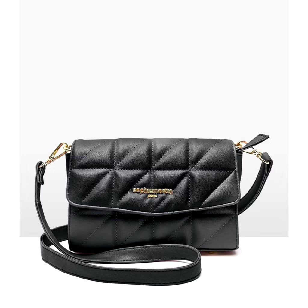 SOPHIE MARTIN PARIS TAS SELEMPANG SLING BAG GEMAYA SLING BLACK