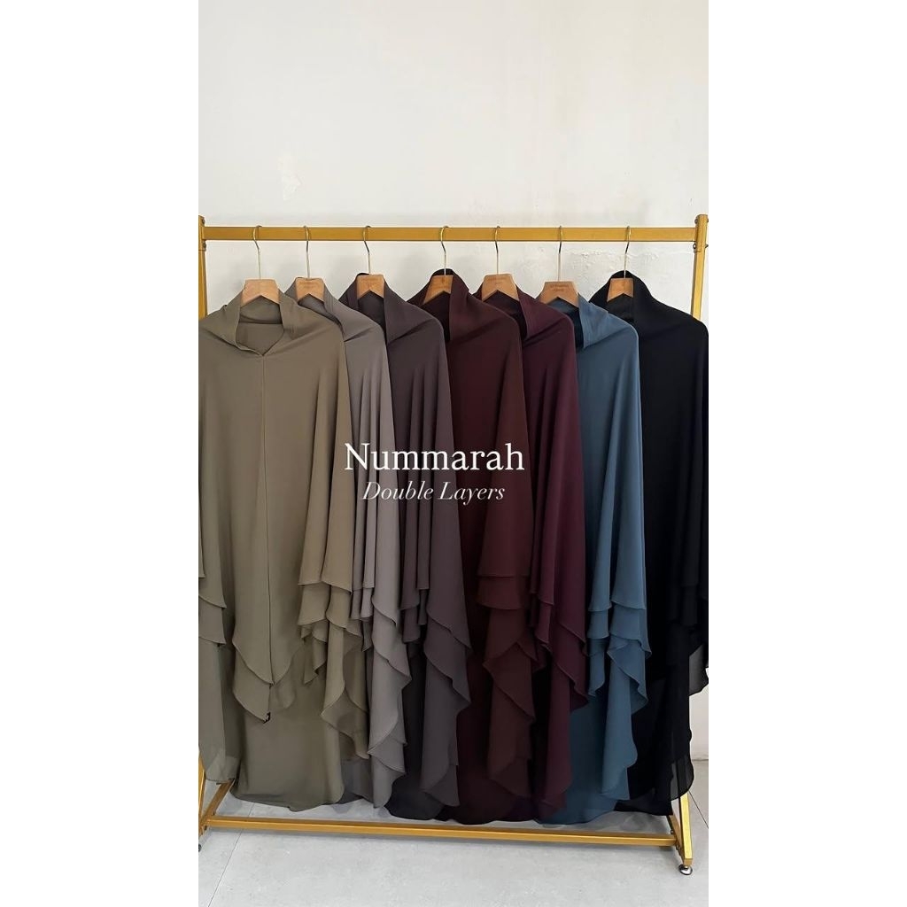 Khimar Nonpad Aishmadina Nummarah Chiffon Arnami