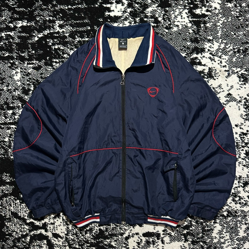 Windbreaker Nike Team Vintage List red Colourblock 90s