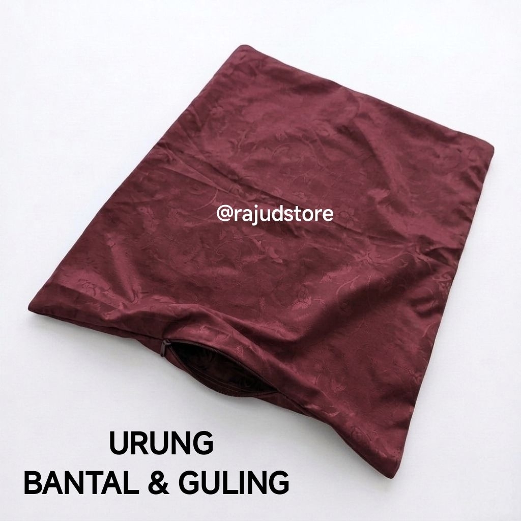 Urung Bantal Resleting Dan Urung Guling Motif Embos Urung untuk diisi kapuk