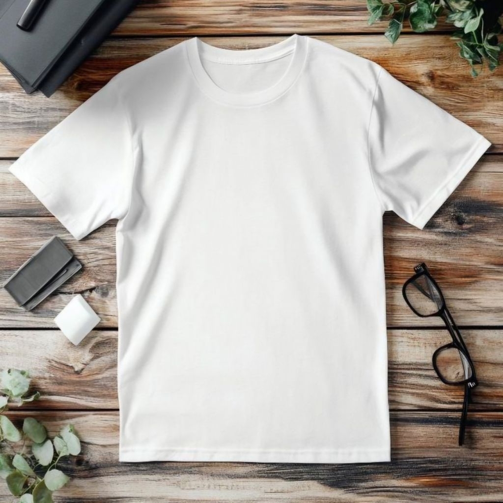 KAOS POLOS PUTIH UMROH HAJI ( TANPA SAKU DEPAN )