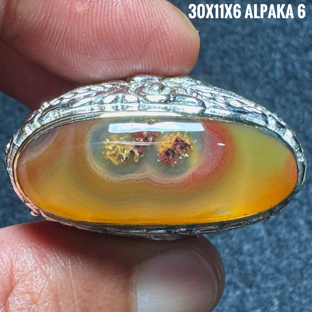 Cincin Batu Akik Natural Lafadz Allah