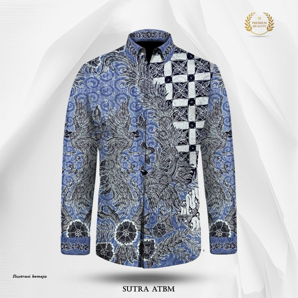 KAIN BATIK TULIS SUTRA ATBM POLA KEMEJA PREMIUM- B7530