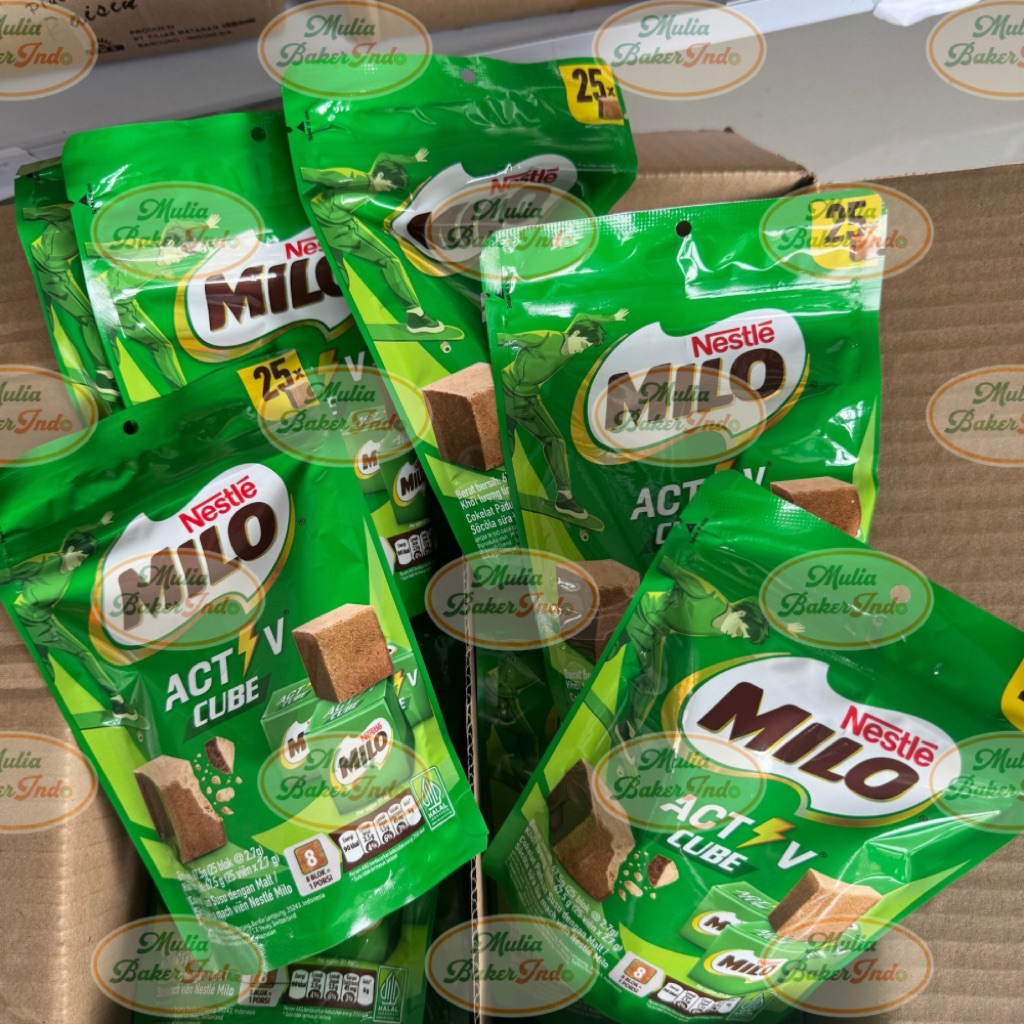 Milo Active Cube 25pcs X 2,7 gram | Permen Milo Kotak