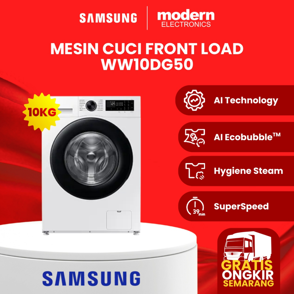 Samsung Mesin Cuci Front Loading 10kg WW10DG5U34AESE