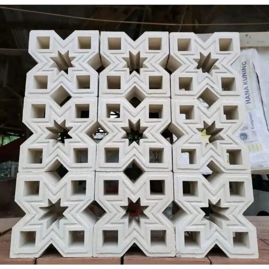 Roster beton minimalis motif Gear/Trawangan masjid