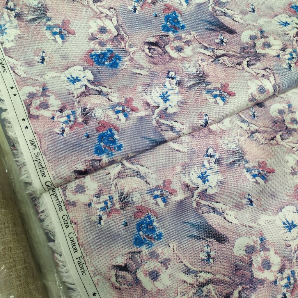 KAIN KATUN ITALY KAIN KATUN PREMIUM | KAIN KATUN KEMEJA MOTIF BUNGA