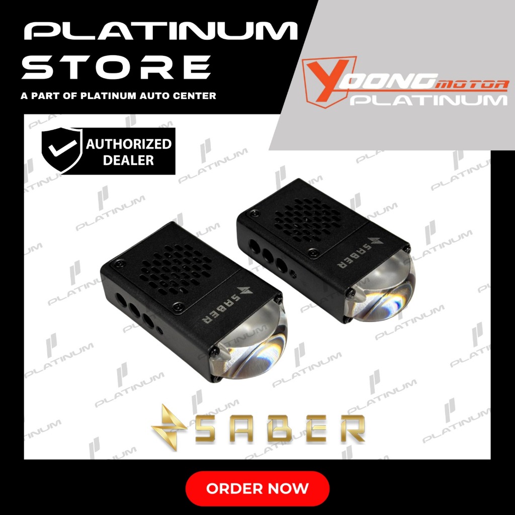 Saber SR1 Aero Series II Lampu Kabut Mobil Bi-LED Mini Projector | 3000K/6000K – 1 Set (2 pcs)