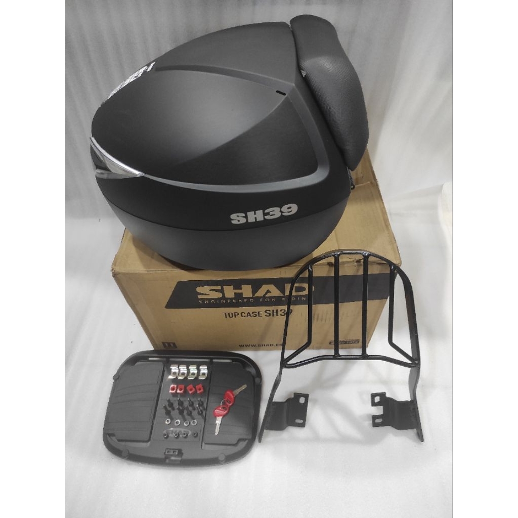 PAKET BOX SHAD SH 39 PLUS BREKET DAN SANDARAN / BACKREST PAKETAN BOX SHAD SH 39 BACKREST DAN BRACKET