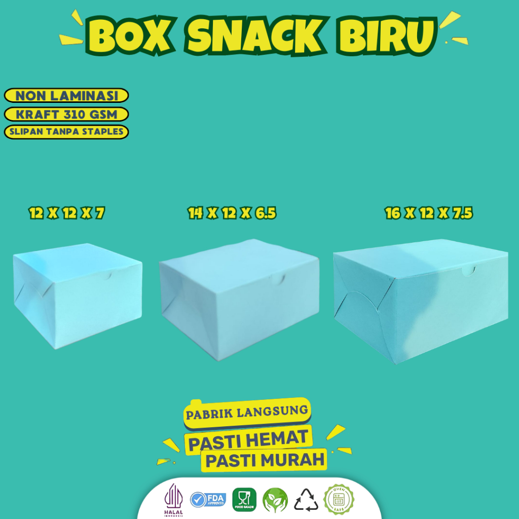 Dus Snack 12x16 Dus 16x12 Snack Box 16x12 (B2P3-16X12X7.5)