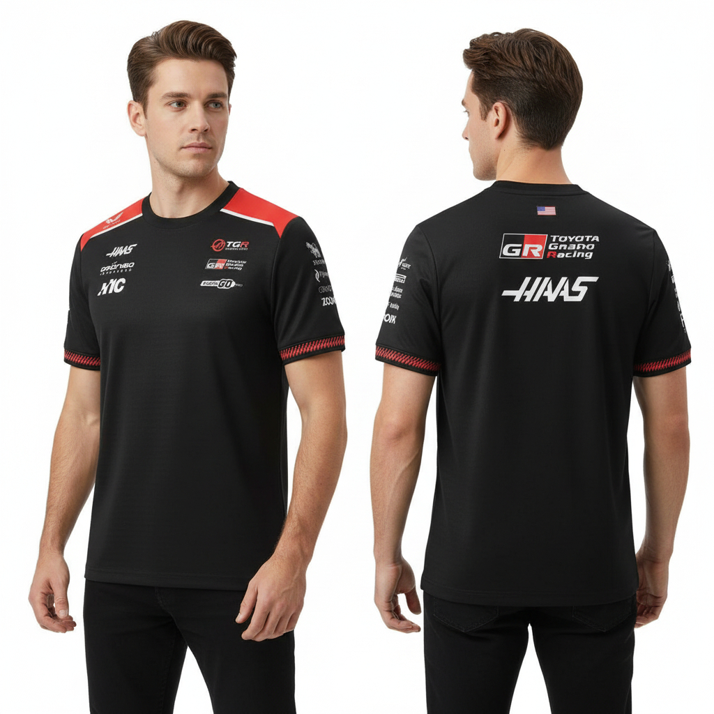 Kaos jersey otomotif driver haas f1 team junior