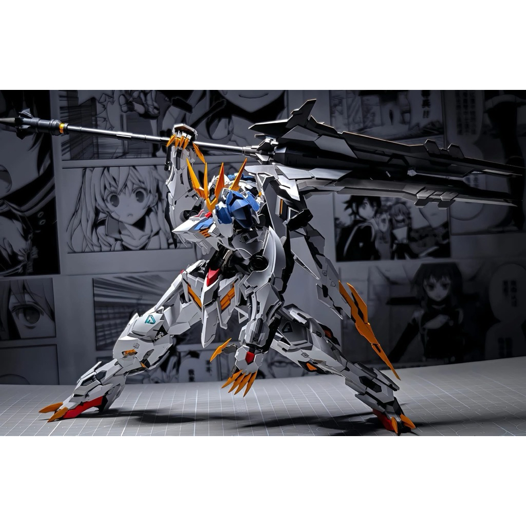 MG 1/100 Wolf Techology  Barbatos Lupus Rex GK Style Metal Frame Model Kit