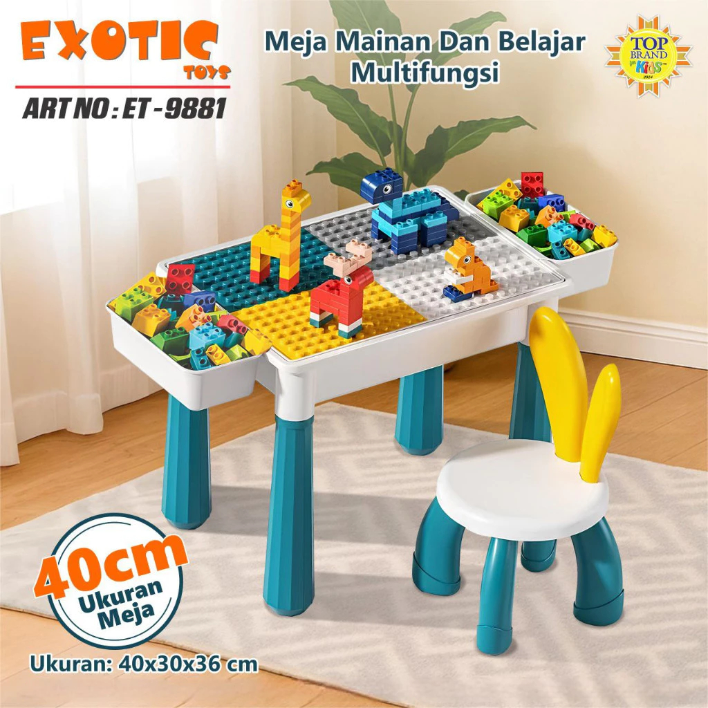Exotic Meja Kursi Set Multifungsi Block Puzzle / Multifungsional Table ET-9881 ET-9882 ET-9883 ET-98