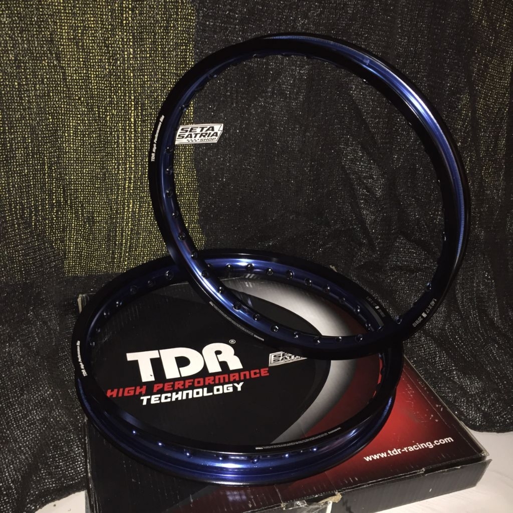 velg TDR two tone black blue black red 140 160 ring 17 hitam biru, hitam merah  original TDR Aloy