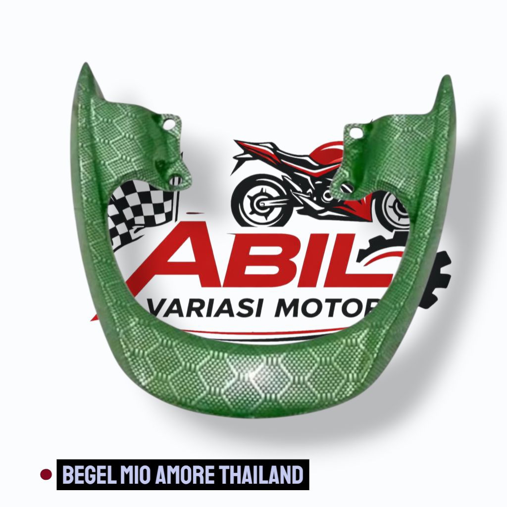 Behel Begel Planger Yamaha Mio Amore Thailand Carbon Forget Biru  Serat Kevlar Pegangan Jok Belakang