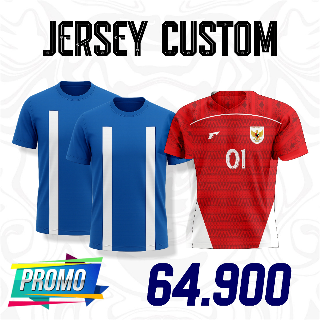 JERSEY FULL PRINT CUSTOM | JERSEY FUTSAL | JERSEY SEPAK BOLA | JERSEY SEPEDA DLL