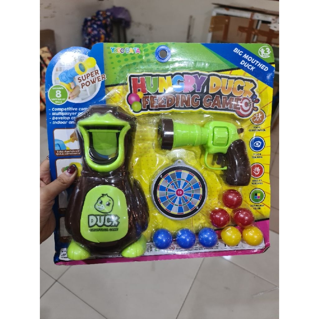 MAINAN ANAKN HUNGRY DUCK FEEDING GAME MAINAN TEMBAK TEMBAKAN