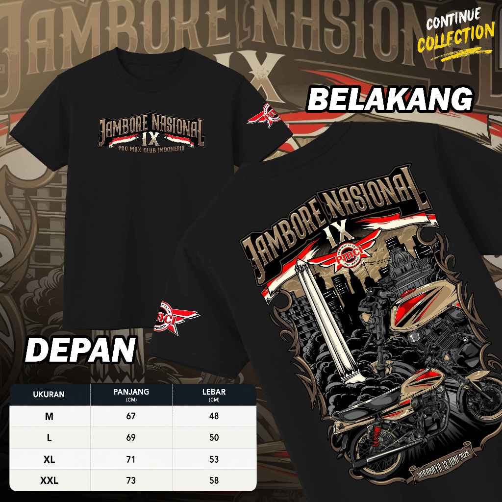 Kaos Jamnas PMCI IX Jamnas Jambore Nasional PMCI Surabaya