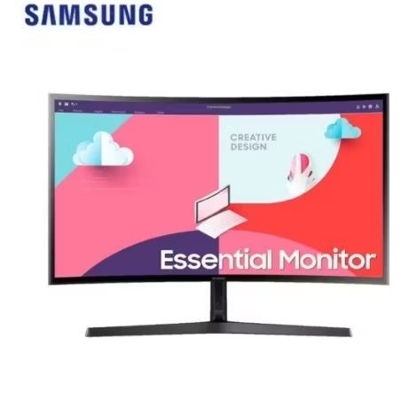 Monitor Samsung 24inc layar cruve/layar melengkung S24D366