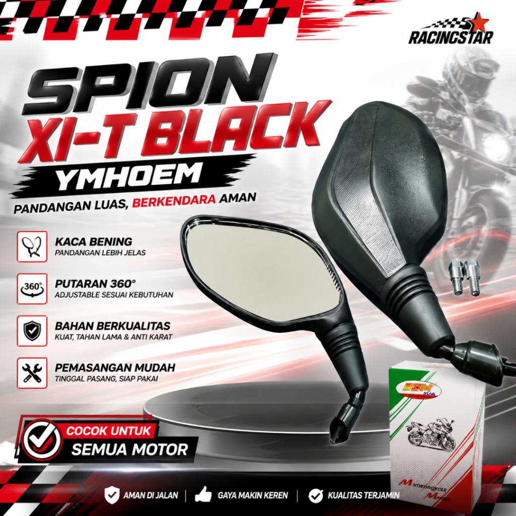 spion click model NPS BSM RACE NUI RACING Universal Kaca spion