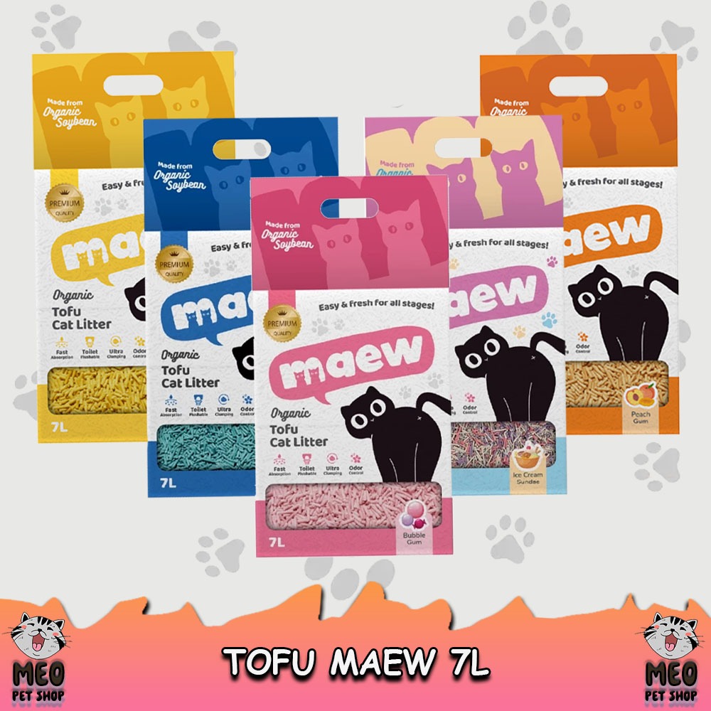 TOFU CAT LITTER/PASIR KUCING TOFU MAEW 7L