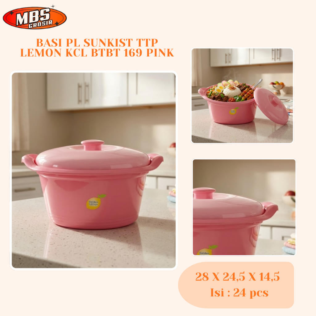 BASI PLASTIK SUNKIST TTP LEMON KCL BTBT 169 PINK