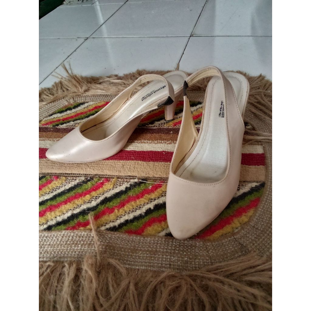 heels sandal sepatu wanita tali hak 5 cm