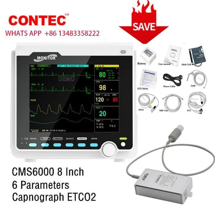 CONTEC CMS6000 Patient Monitor Adult Child Neonate Human or Vet Portable CMS-6000 / CMS 6000