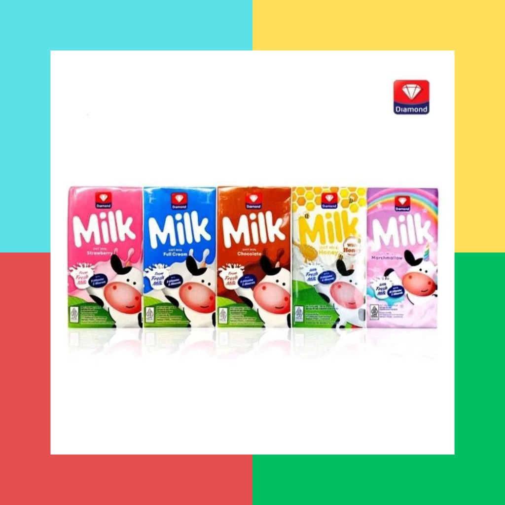 Diamond Milk Susu UHT 125 ML All Varian Termurah