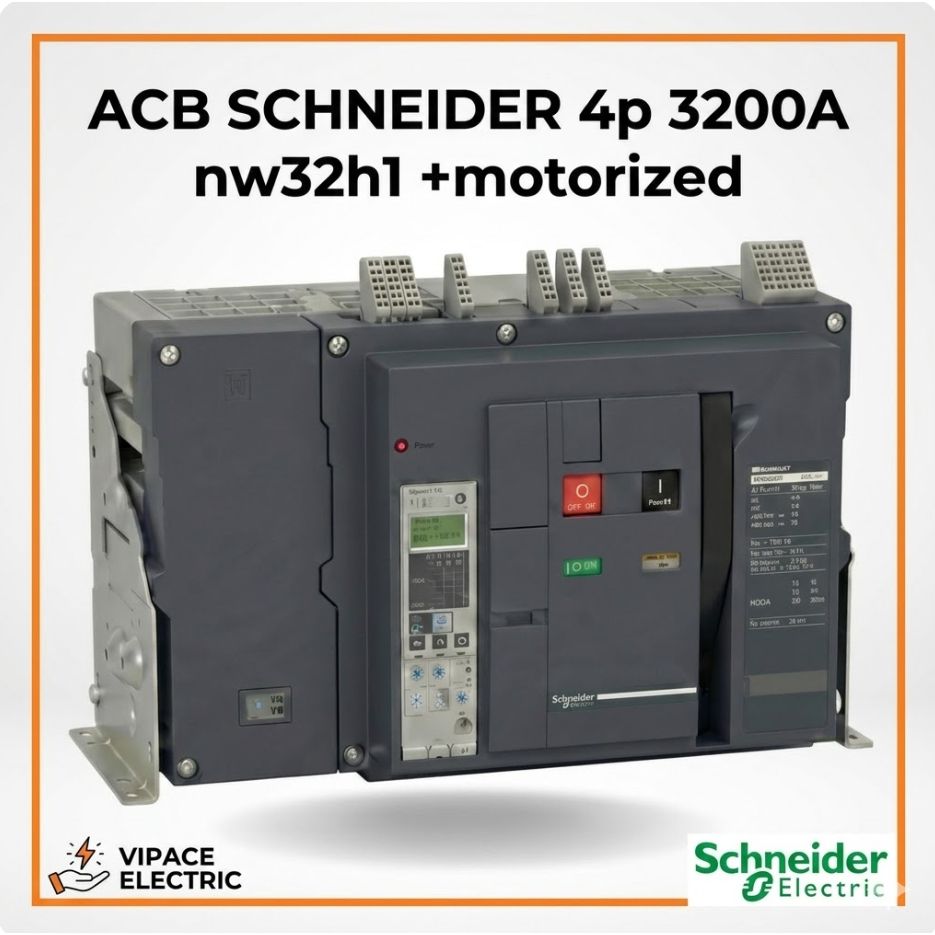 Schneider ACB MasterPact NW32H1 4P 3200A Motorized Original