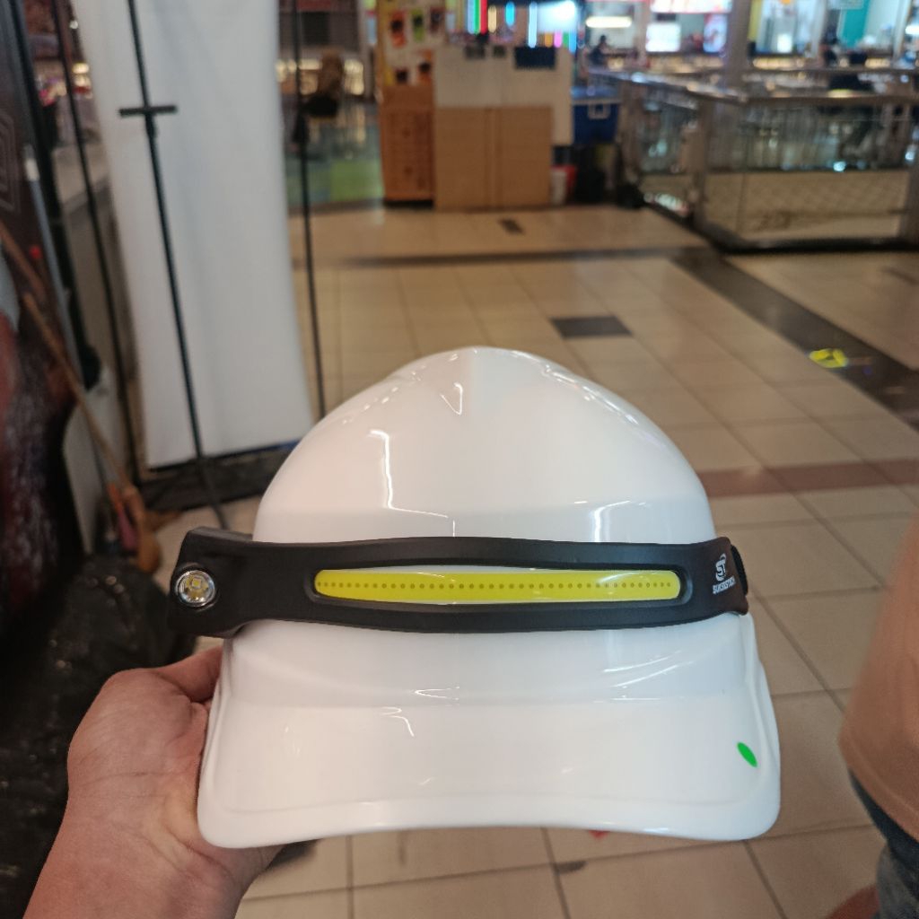 Head Lamp Helm Safety / Senter Kepala 2 Mode  / Senter Helm Proyek
