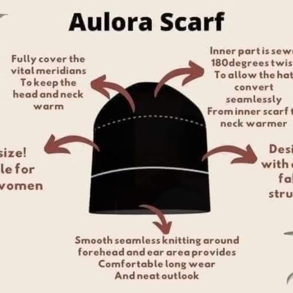 AULORA SCARF untuk kesehatan dijamin original jepang