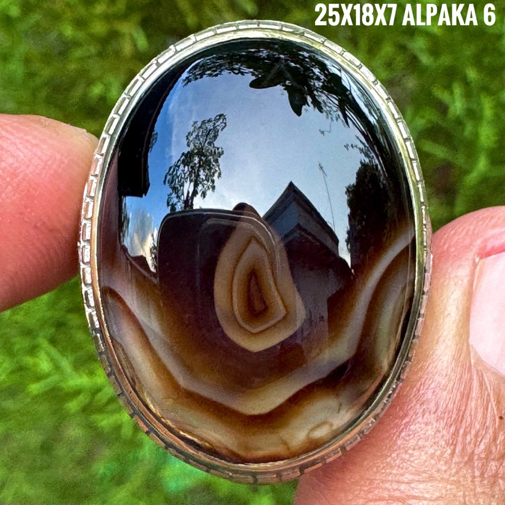 Cincin Batu Akik Natural Sulaiman (Asli Alam)