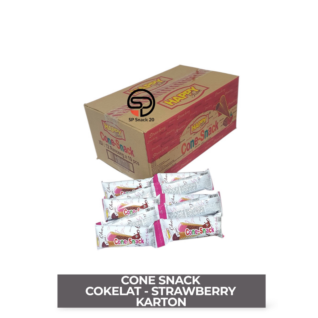 Cone Snack Happy Time isi 1 dus x 12 Renceng