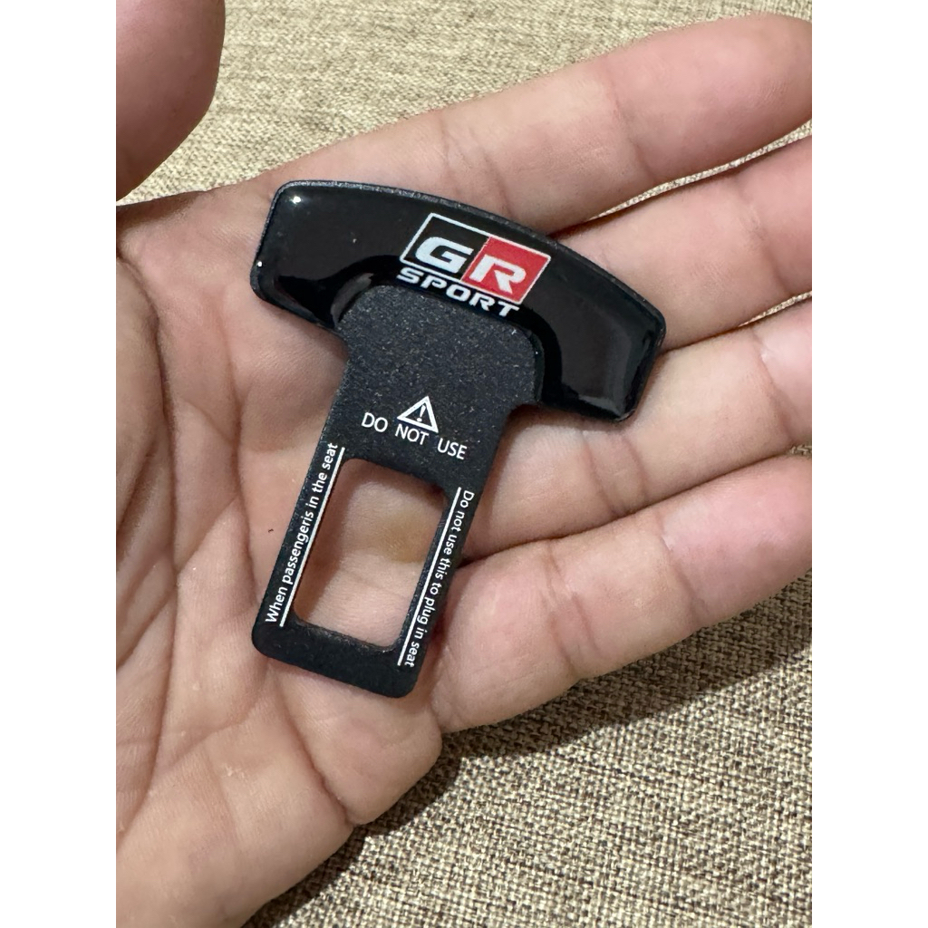 Colokan Seatbelt Mobil Buzzer Stopper Mobil Logo Gr Sport