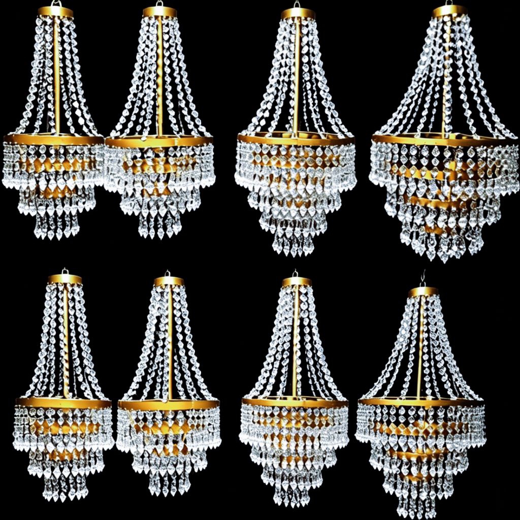 Lampu kristal gantung dekorasi gantung akrilik