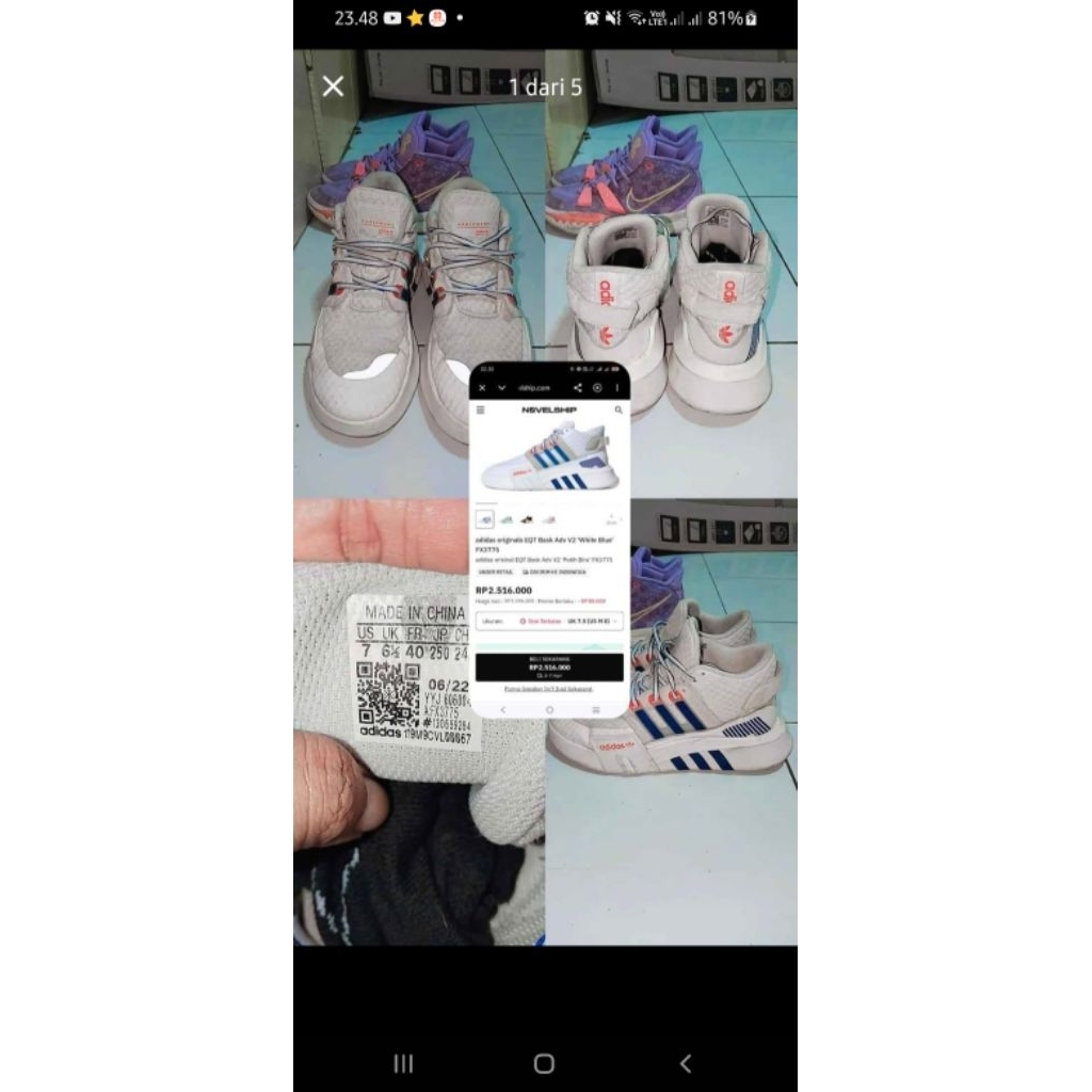 sepatu second brand