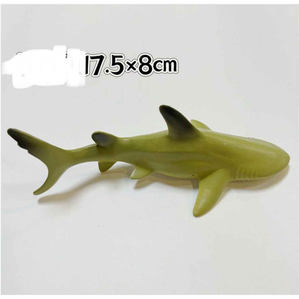 Mainan ikan hiu lemonl - miniatur ikan hiu lemon - pajangan hiu lemon - koleksi figure hiu lemon - m