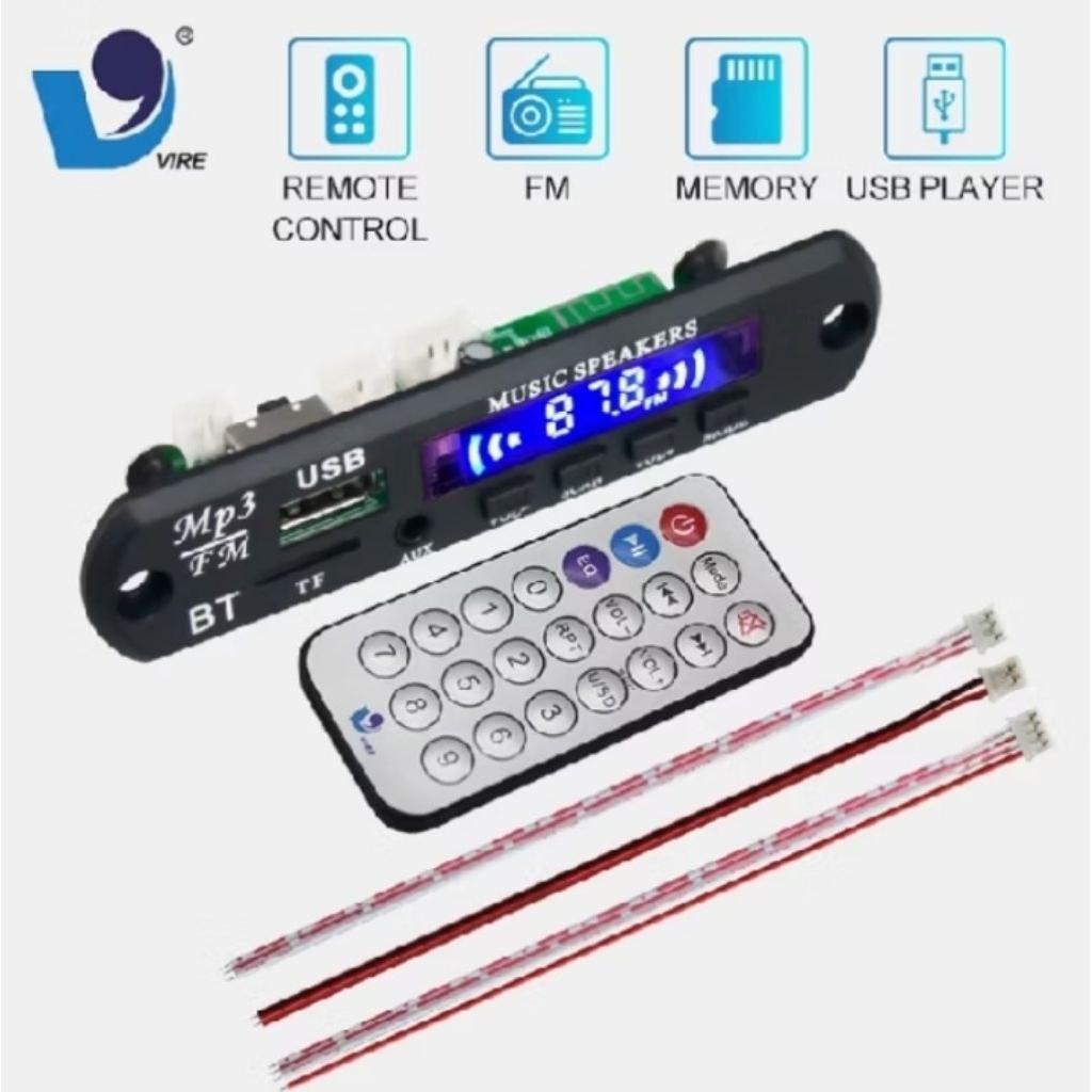 Modul mp3 bluetooth original 12 volt