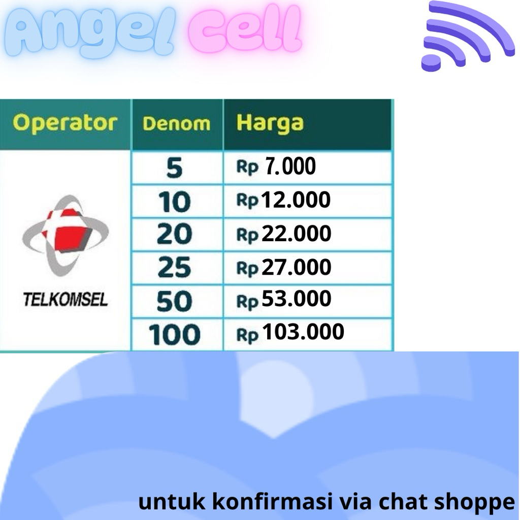PULSA TELKOMSEL 5k - 100k