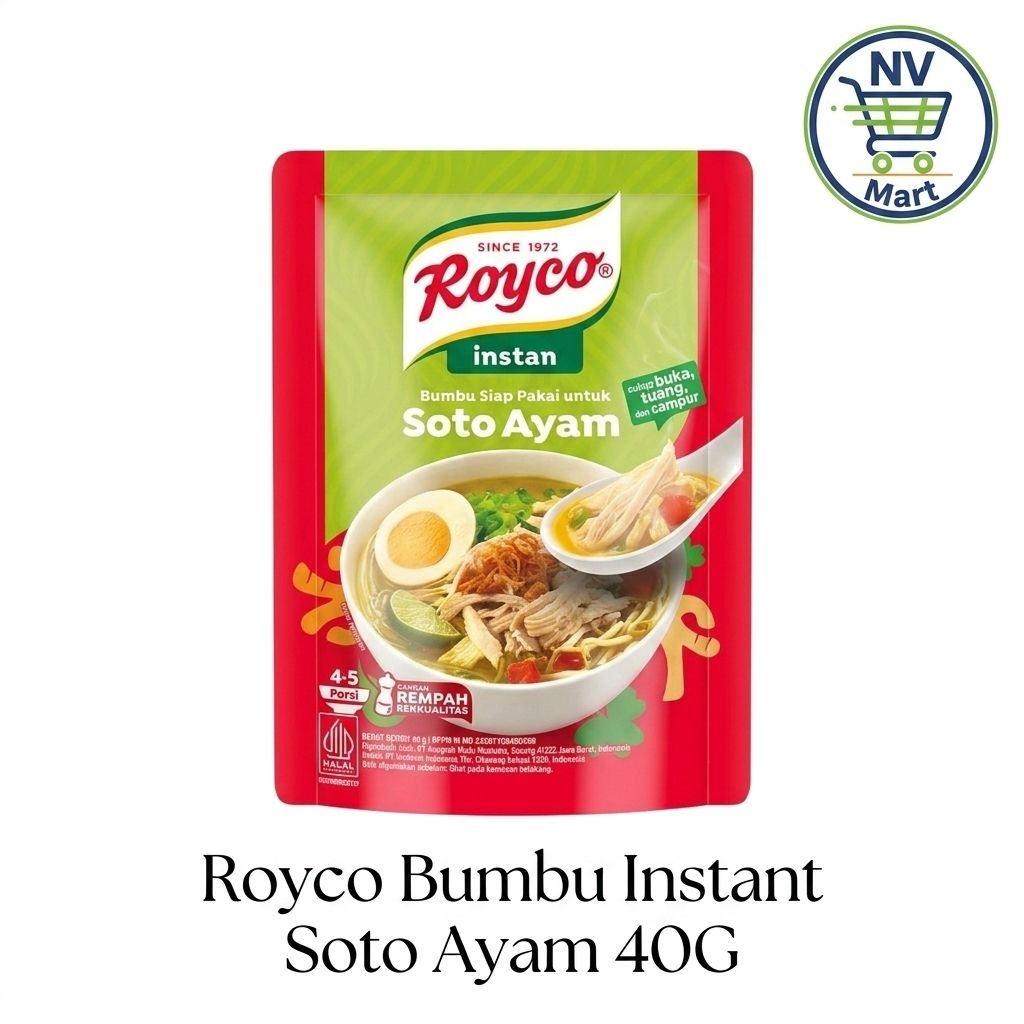 Royco Bumbu Instan Soto Ayam 40g - Bumbu Soto Kuning Segar & Nikmat