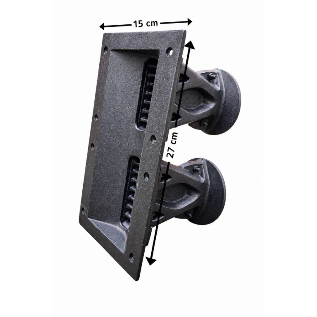 Tweeter Horn Army Double ukuran 15×27 bahan Diral Alumunium Cor sudah Drat