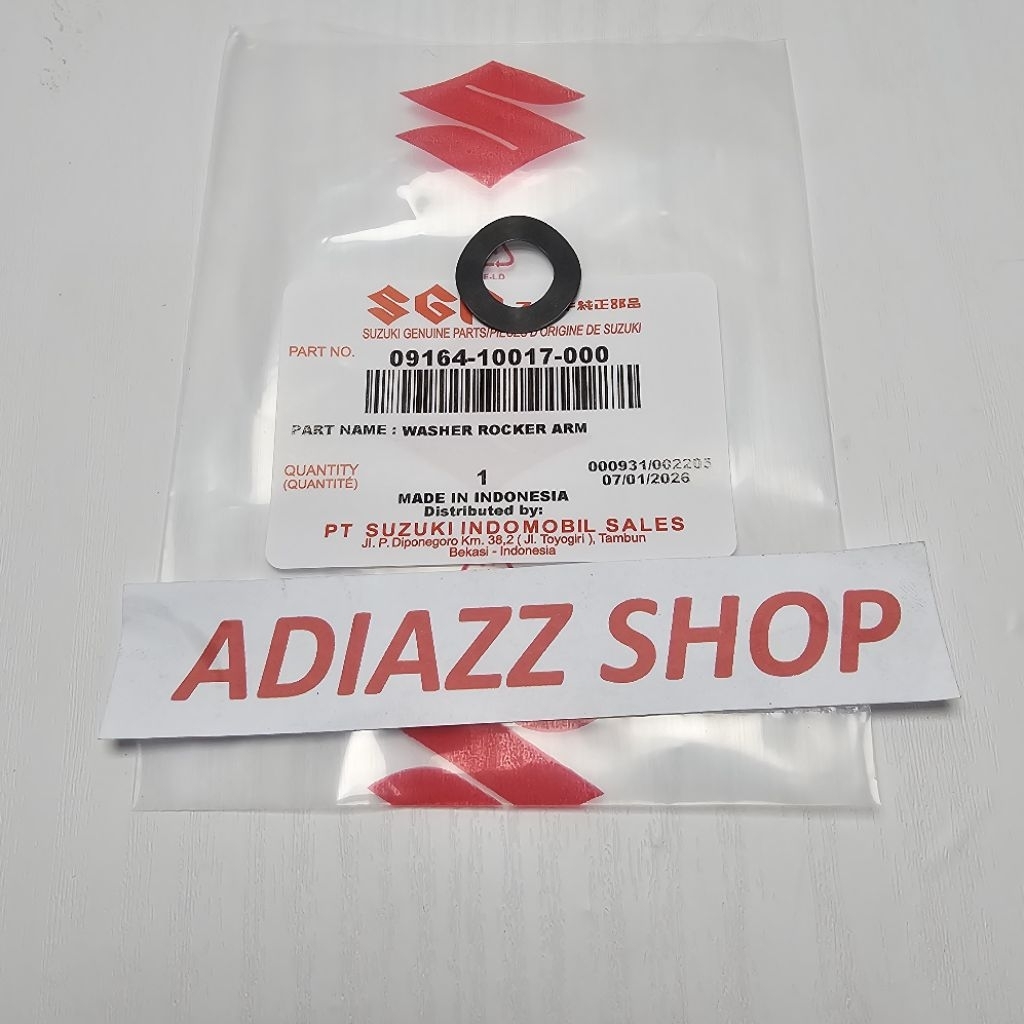 09164-10017 ring washer gelombang rocker arm as pelatuk klep shogun 125 fd fl arashi smash nex lets 