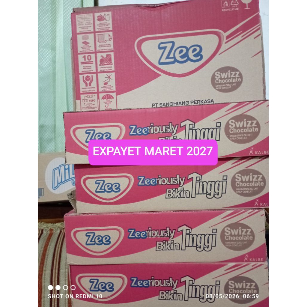 susu zee uht 115 ml rasa coklat 1 karton isi 40 pc