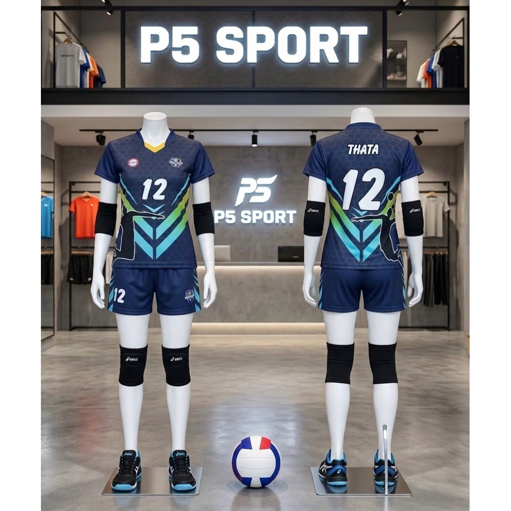 JERSEY VOLI WANITA SMASH NAVY